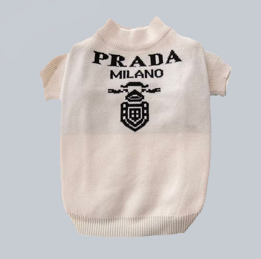 Prada or Nada Sweater in Cream